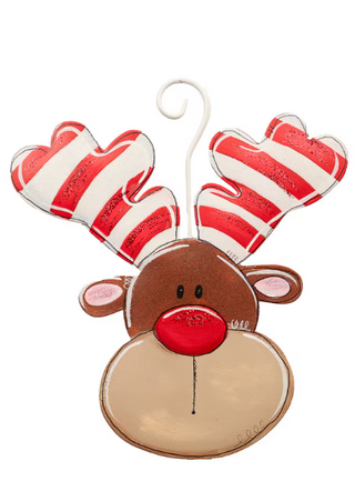Martin's Pink Ear Reindeer Ornament