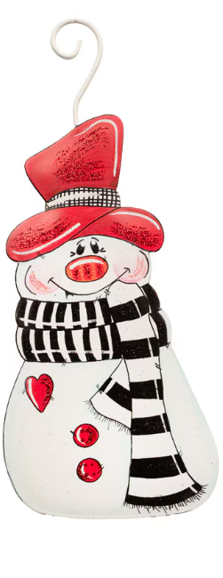 Martin's Red Hat Snowman Ornament