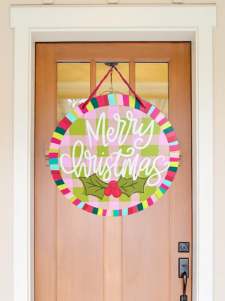 Merry Christmas Jewel Door Hanger