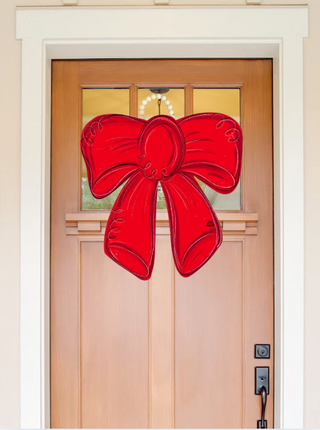 Red Snowman Door Hanger Attachment