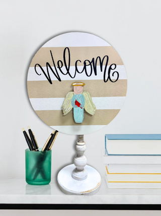 Angel with Cardinal Attachment 5"