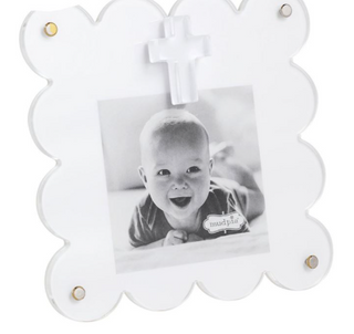 White Acrylic Cross Frame