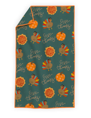 Give Thanks MicroFiber Tea Towel