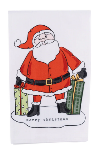santa tea towel