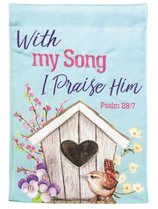 with my song i praise him flag