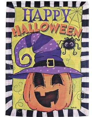happy halloween flag
