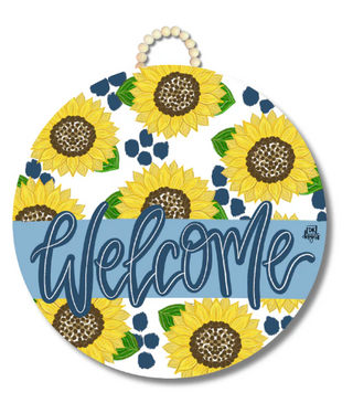 sunflower doorhanger