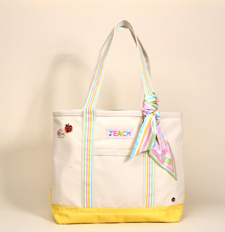 School's In Session Canvas Tote