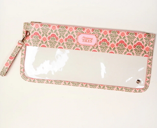 Mahjong Everbloom Dusty Rose Tile Keeper Pouch