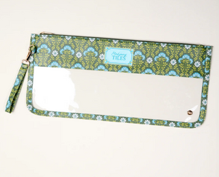 Mahjong Everbloom Forest Green Tile Keeper Pouch