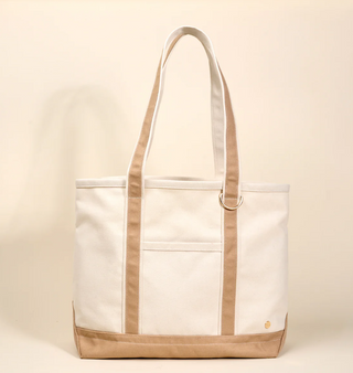Beige Signature Canvas Tote