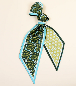 Everbloom Forest Green Twirl & Tie Scarf