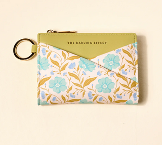 Poppin Petals Aqua Luxe Pocket Wallet