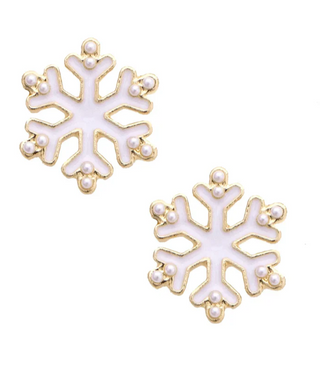 Snowflake Stud Earrings
