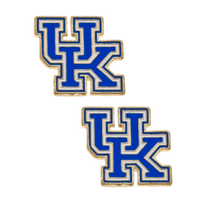 Kentucky Wildcats Enamel Logo Stud Earrings