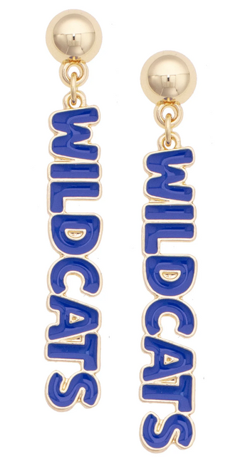 Kentucky Wildcats Puffy Earrings