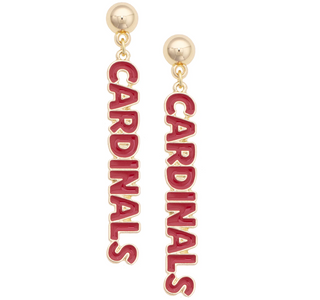 Louisville Cardinals Puffy Earrings
