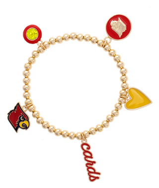 Louisville Cards Icons Stretch Bracelet