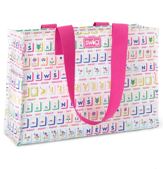 Large Mahjong Reusable Swig Bag