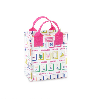 Mini Mahjong Reusable Swig Bag