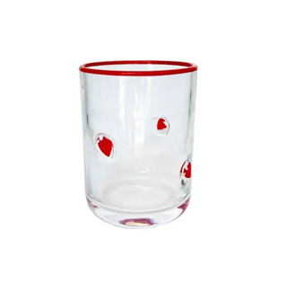 Santa hats glass Mary square on a white background 