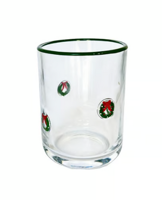 wreaths glass Mary square on a white background