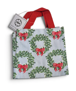 Wreath & Ribbon Petite Carry Tote