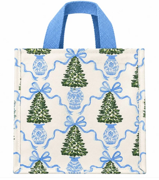 Winter Pines Compact Carry Tote