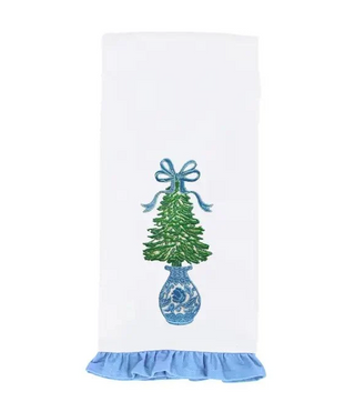Winter Pines Tree Tea Towel