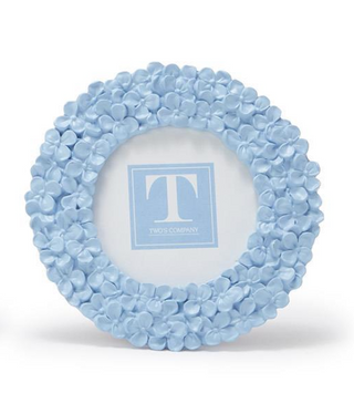 Round Hydrangea Frame Blue