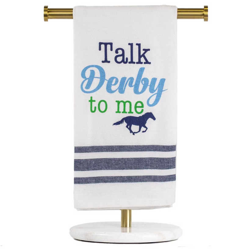 Talk Derby to Me Hand Towel