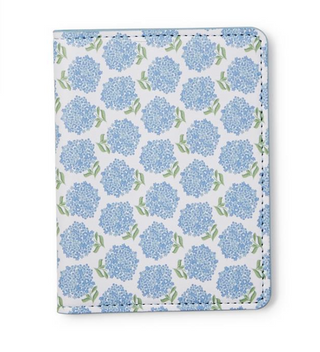 Hydrangea Passport Holder Blue 2