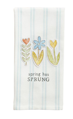 Three Flowers Patch Towel