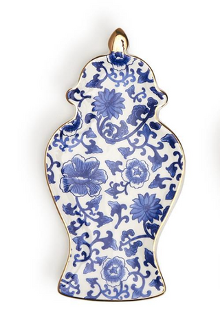 Ginger Jar Trinket Tray White