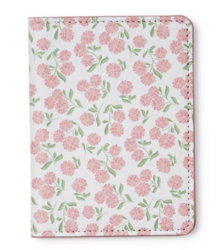 Hydrangea Passport Holder Pink