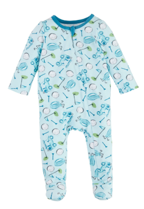 Boy Golf Sleeper Bib Set
