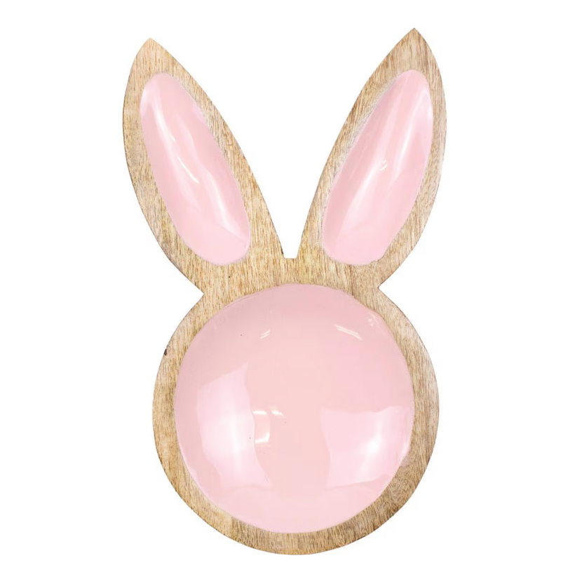 Bunny Pink/Natural Serving Dish