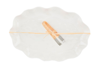 Ruffle Melamine Platter Set