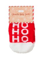 Chenille Christmas Infant Socks