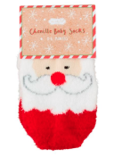 Chenille Christmas Infant Socks