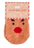 Chenille Christmas Infant Socks