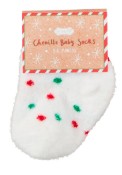 Chenille Christmas Infant Socks