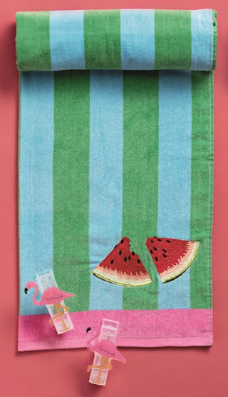 Beach Towel and Clip Set