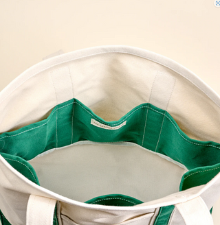 Dark Green Signature Canvas Tote