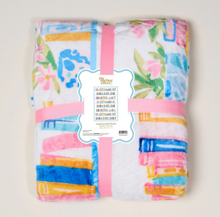 Book Shelfie Snuggle Up Plush Blanket