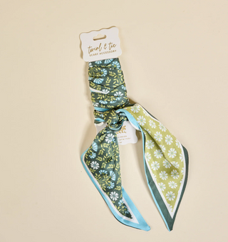 Everbloom Forest Green Twirl & Tie Scarf