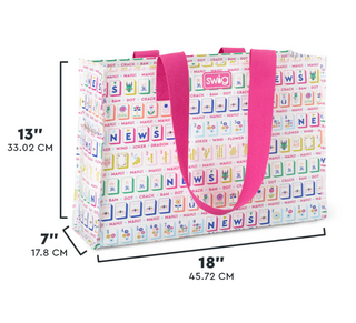 Large Mahjong Reusable Swig Bag