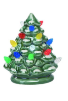 Mini Ceramic Light Up Trees Decor