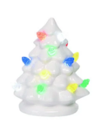 Mini Ceramic Light Up Trees Decor