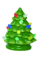 Mini Ceramic Light Up Trees Decor